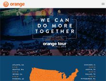 Tablet Screenshot of orangetour.org